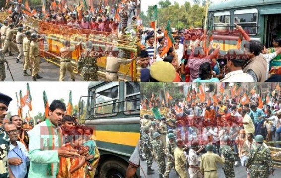 45,000 picketers arrested after BJP kicks off Civil Disobedience movement across Tripura demanding CBI inquiry against Tribal leader's brutal murder 